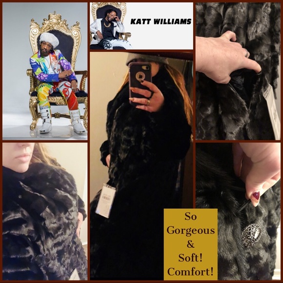 🎅HPSALE BLACK MINK FUR COAT TRUF KATT WILLIAMS 3X - Picture 7 of 8